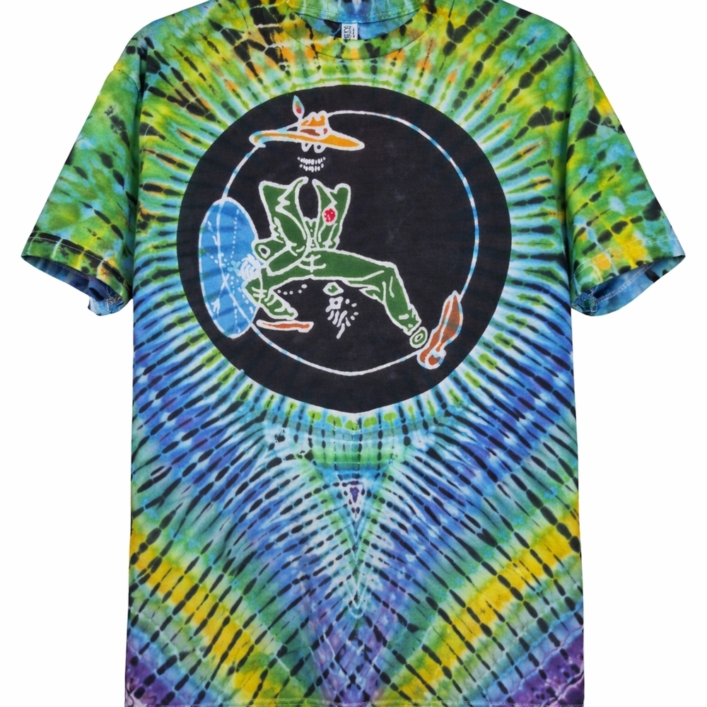 Alstyle Tye Dye Unisex Skeleton Shirt - Picture 2 of 5